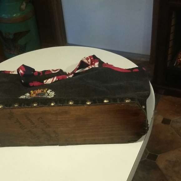 Ladies denim hand bag,  "Linda's"  label. - Picture 3 of 4